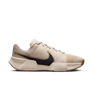 Nike Men's GP Challenge Pro Premium Tennis Shoes in Sanddrift/Thunder Blue-Metallic Gold