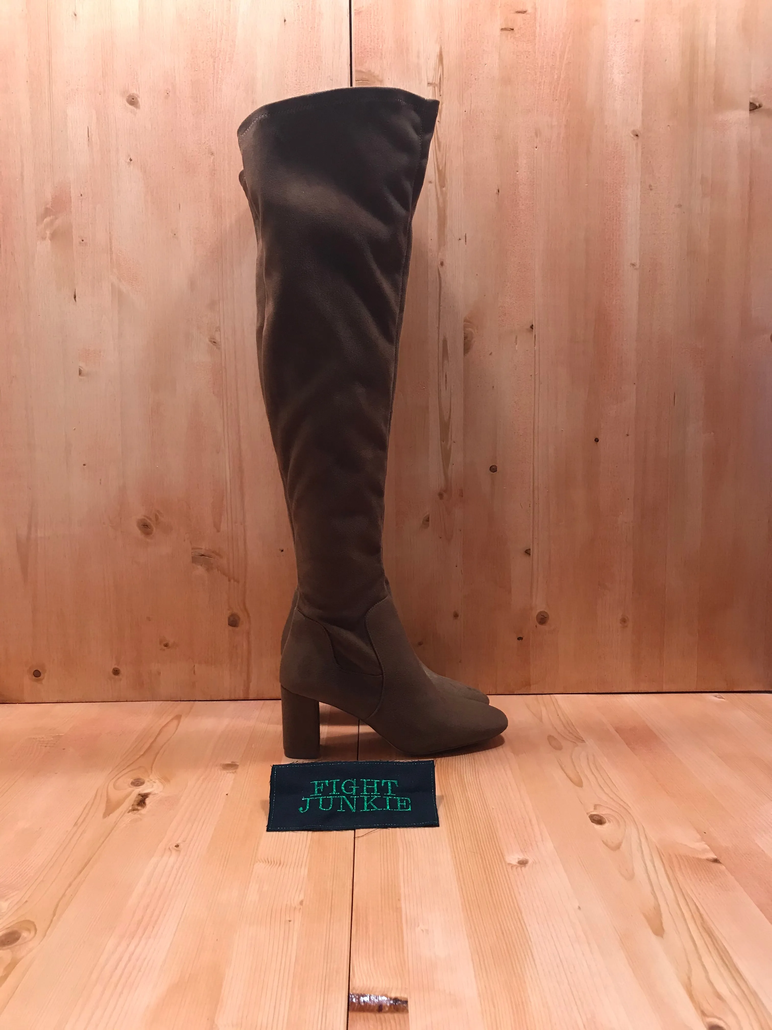 NINE WEST XERAFINAO Women's Size 6 Over The Knee Boots Brown