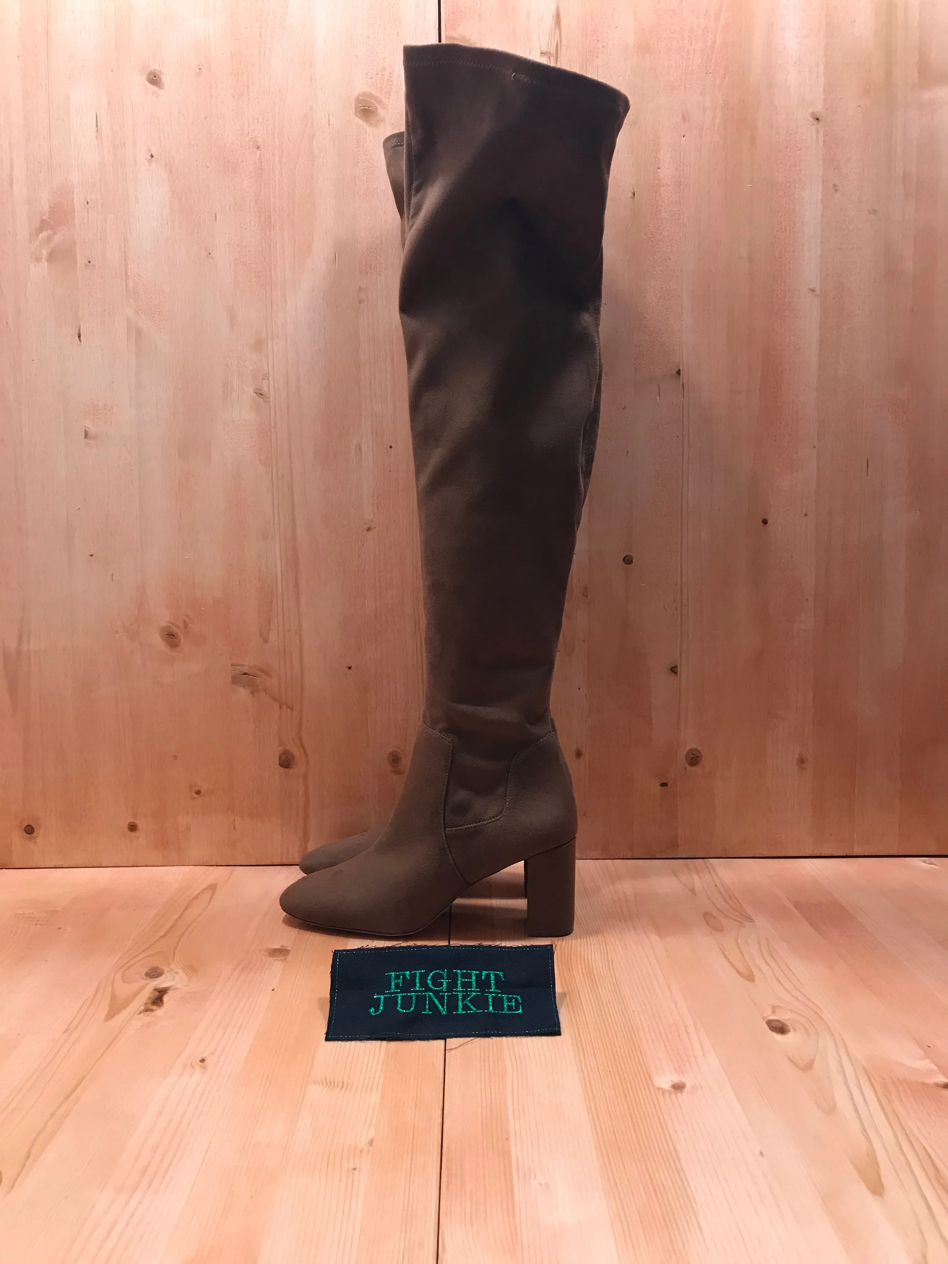NINE WEST XERAFINAO Women's Size 6 Over The Knee Boots Brown