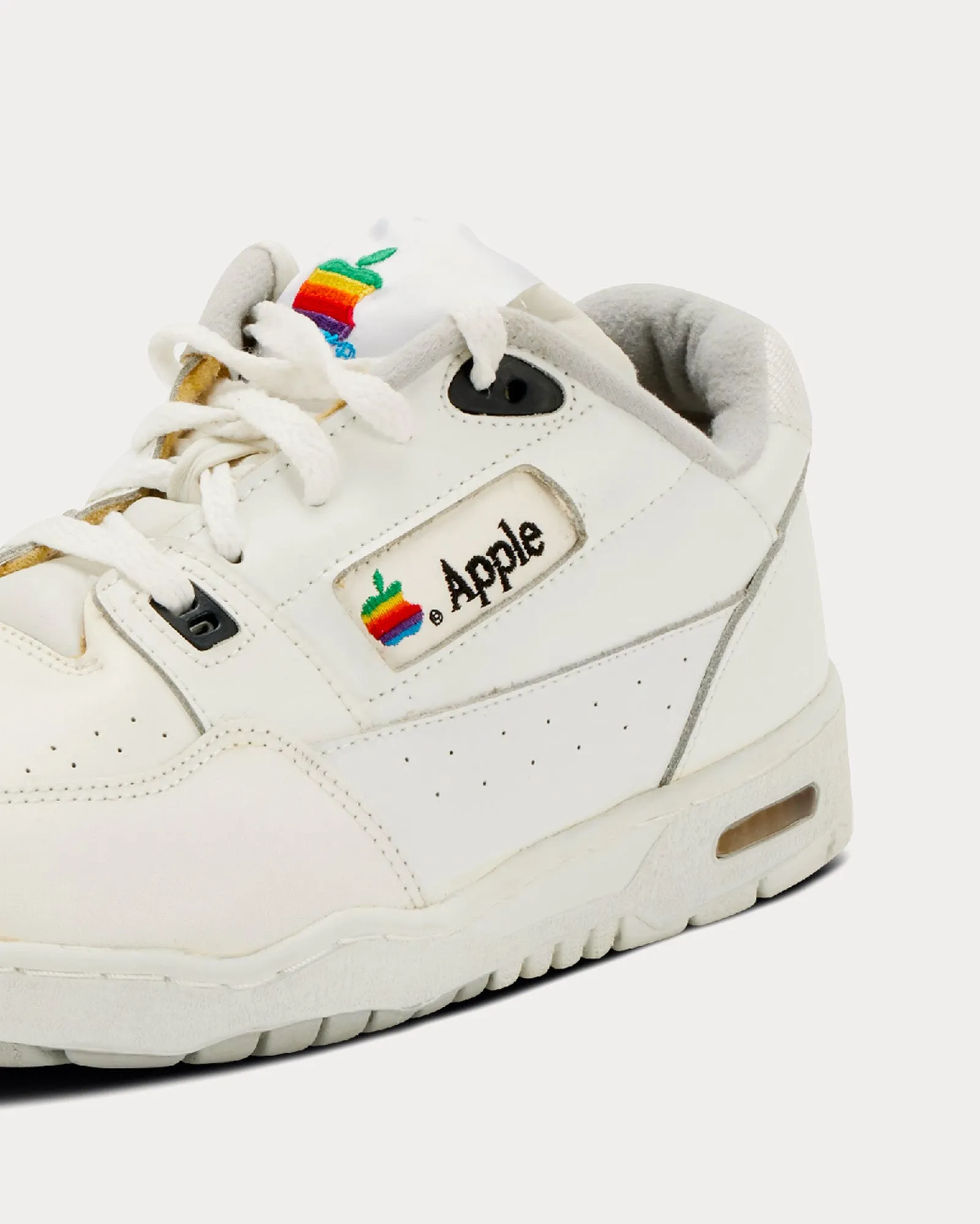 Omega Sports Apple Computer White Low Top Sneakers