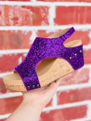 Purple Crush Glitter Carley Wedge