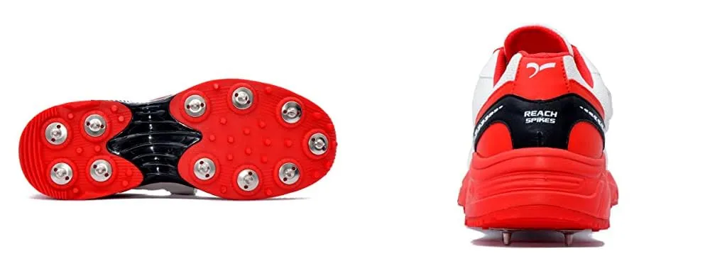 QUIVE SEGA REACH Performance Cricket Shoes Metal Spikes