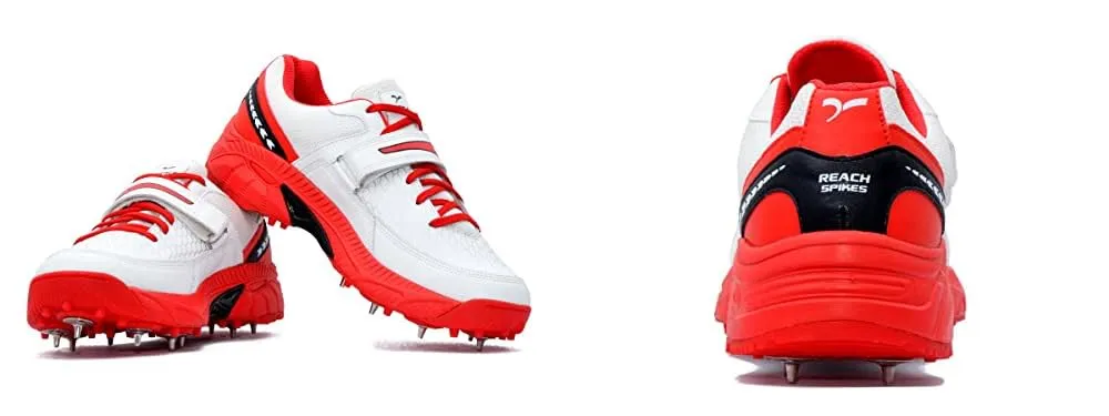 QUIVE SEGA REACH Performance Cricket Shoes Metal Spikes