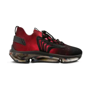 Red Galaxy Men's Mesh Sneakers, Galaxy Space Print Best Comfy Men's Mesh Sports Sneakers Shoes (US Size: 5-12)