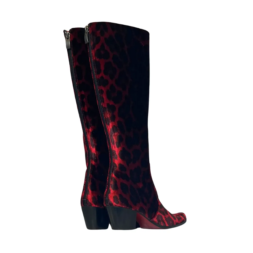 Red Jaguar Knee High