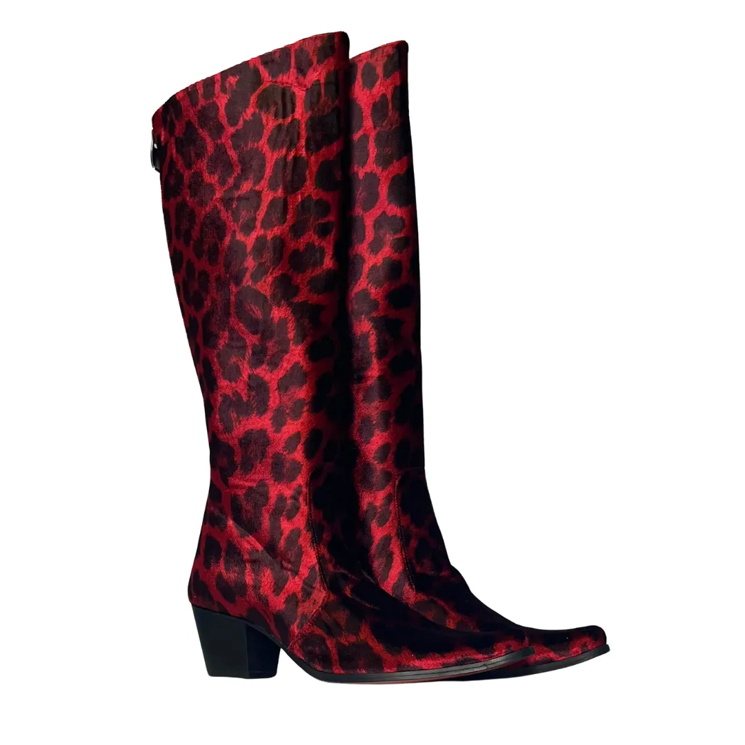 Red Jaguar Knee High
