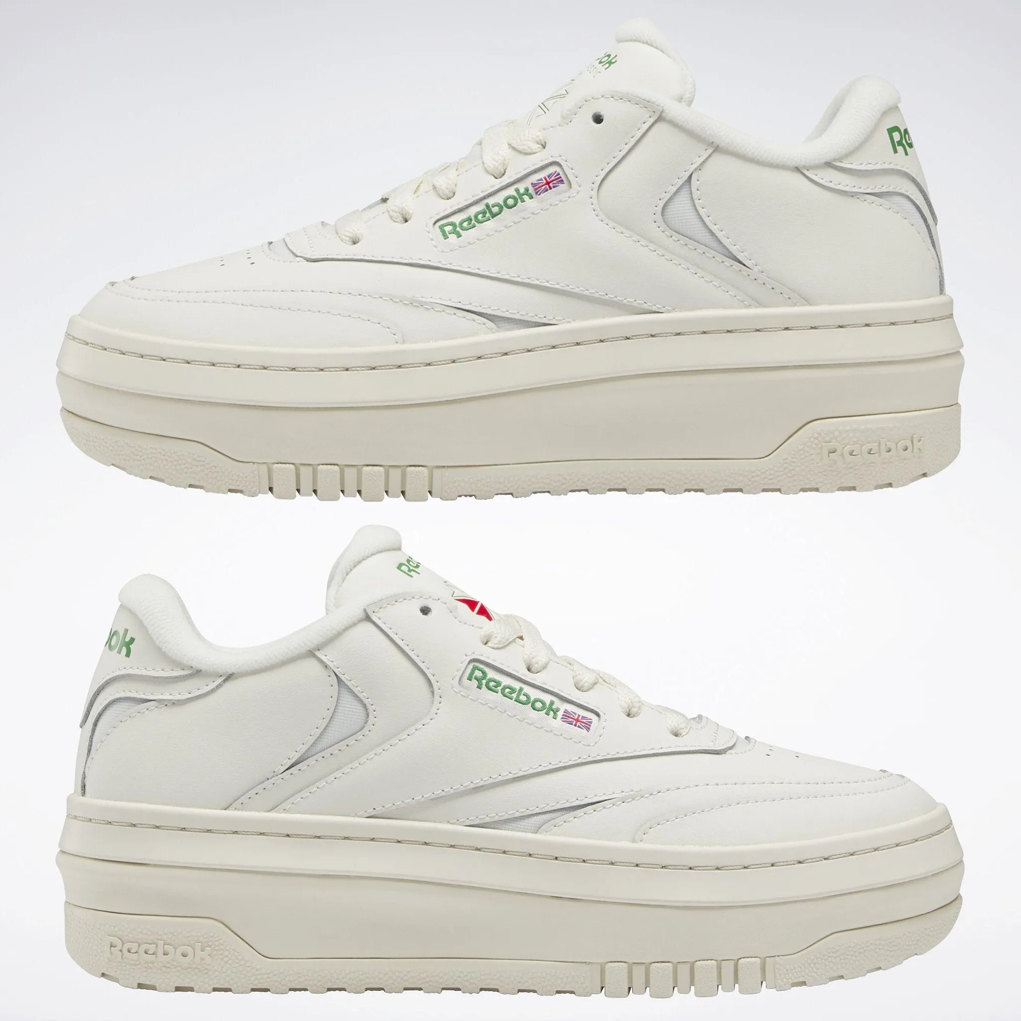 REEBOK CLUB C EXTRA LEATHER CHALK PLATFORM NAHKATENNARIT
