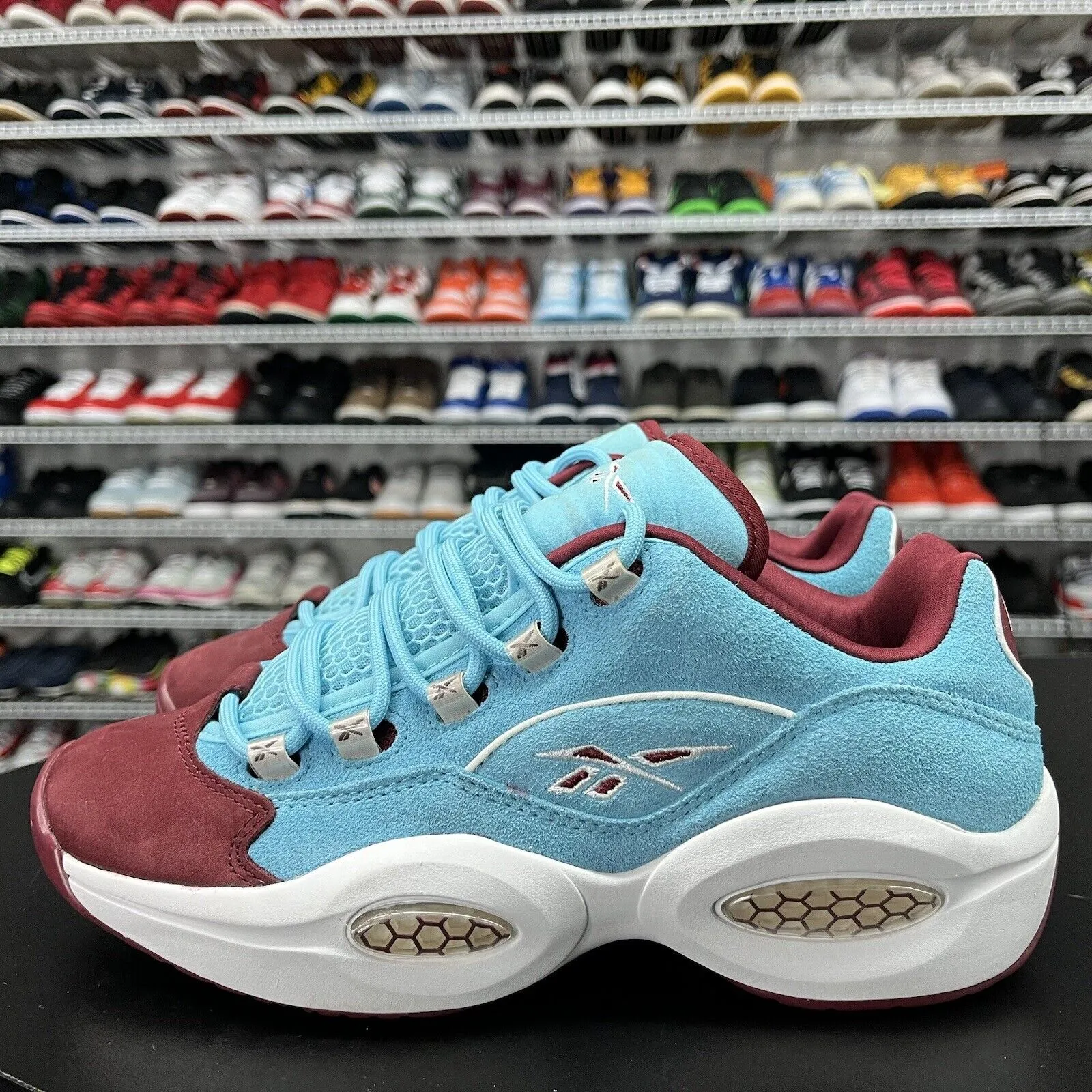 Reebok Question Low Phillies Blue Maroon GZ0990 Men's Size 8