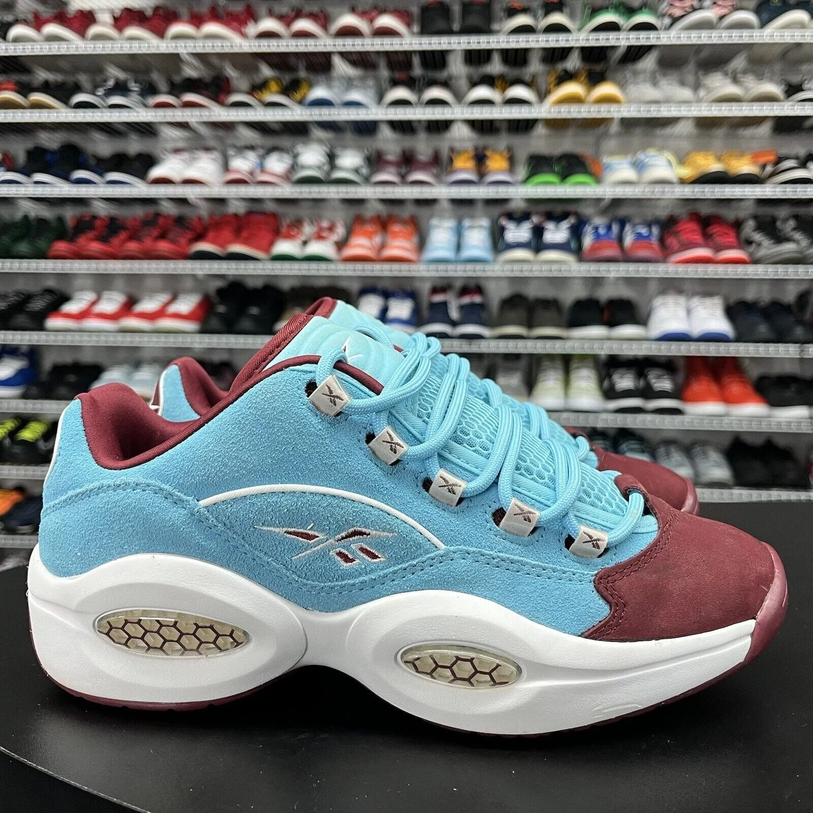 Reebok Question Low Phillies Blue Maroon GZ0990 Men's Size 8