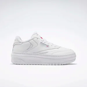 REEBOK WOMENS CLUB C EXTRA - WHITE/WHITE/GREY