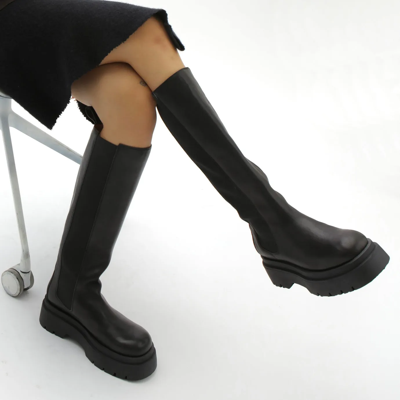 RIHA 13 Botte Genou - Noir