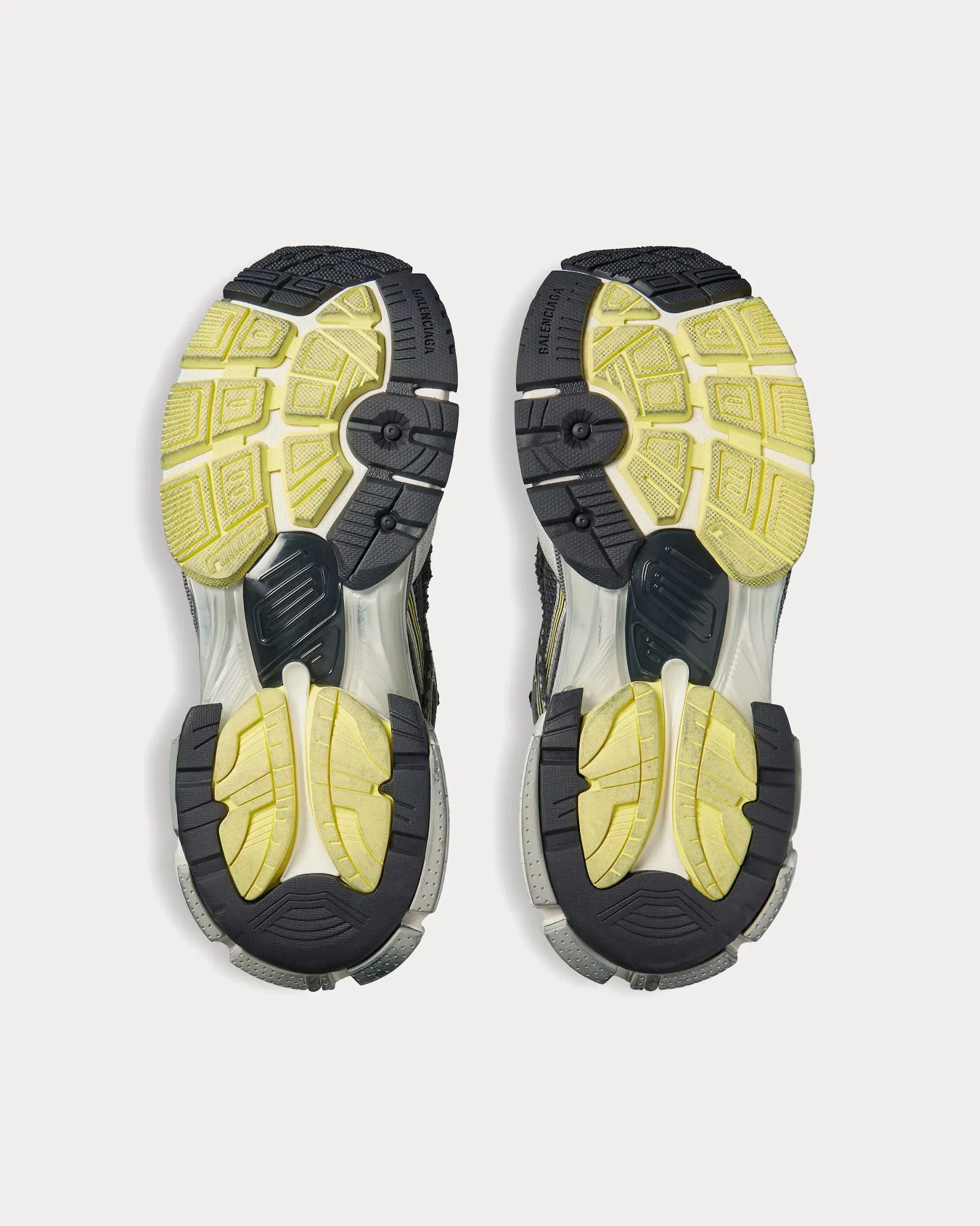 Runner Mesh & Nylon Grey / Yellow / White Low Top Sneakers