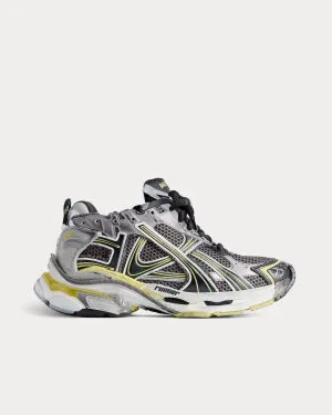Runner Mesh & Nylon Grey / Yellow / White Low Top Sneakers