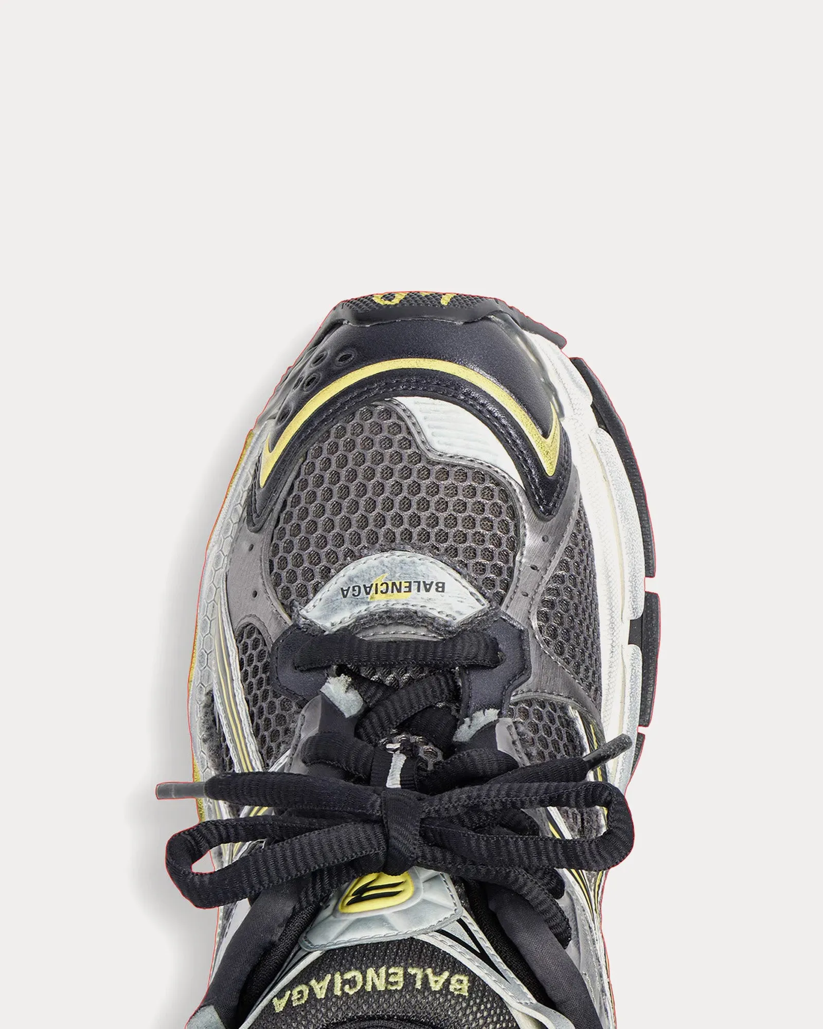 Runner Mesh & Nylon Grey / Yellow / White Low Top Sneakers