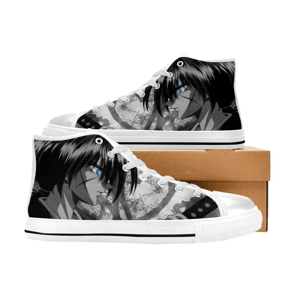 Rurouni Kenshin Samurai X Shoes High Top Sneakers for Kids and Adults