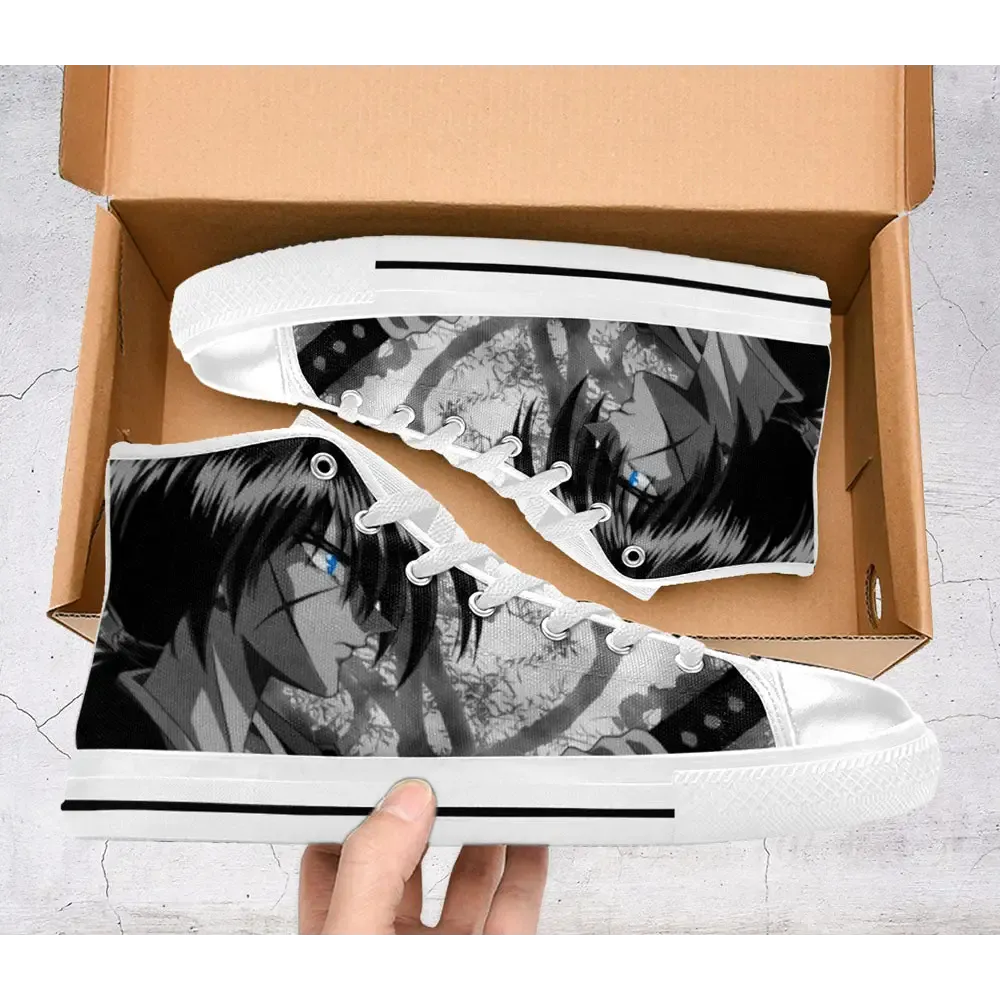 Rurouni Kenshin Samurai X Shoes High Top Sneakers for Kids and Adults