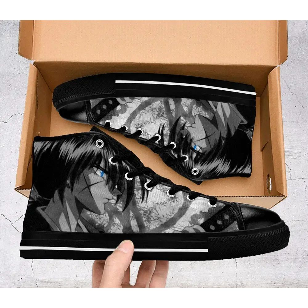 Rurouni Kenshin Samurai X Shoes High Top Sneakers for Kids and Adults