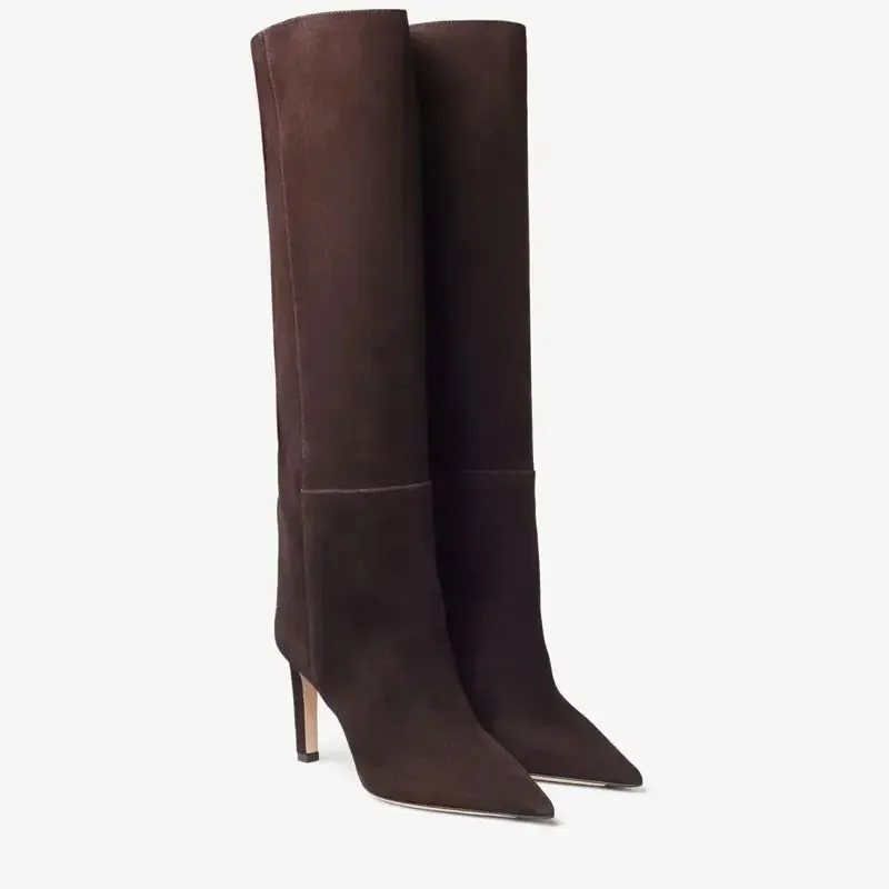SADIE | Eco-Suede Knee-High Boots