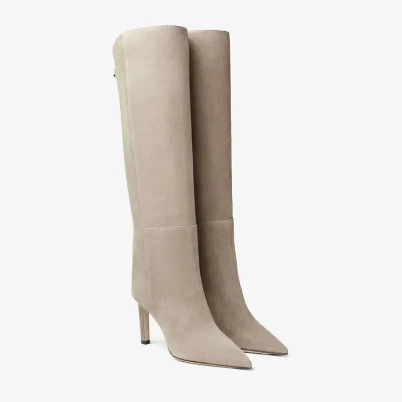SADIE | Eco-Suede Knee-High Boots