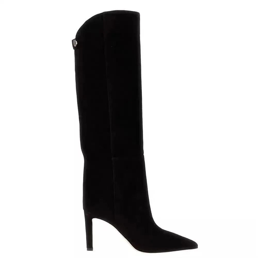 SADIE | Eco-Suede Knee-High Boots
