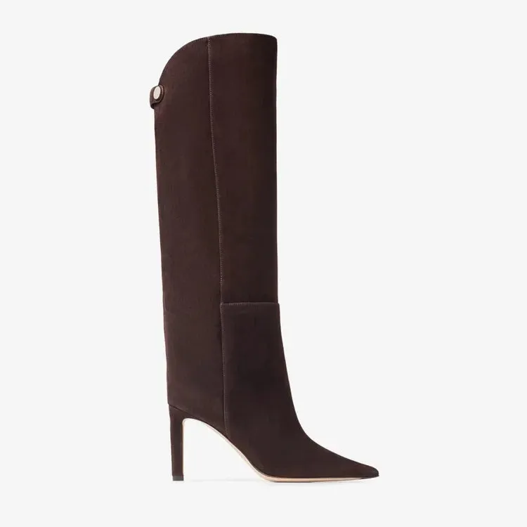 SADIE | Eco-Suede Knee-High Boots