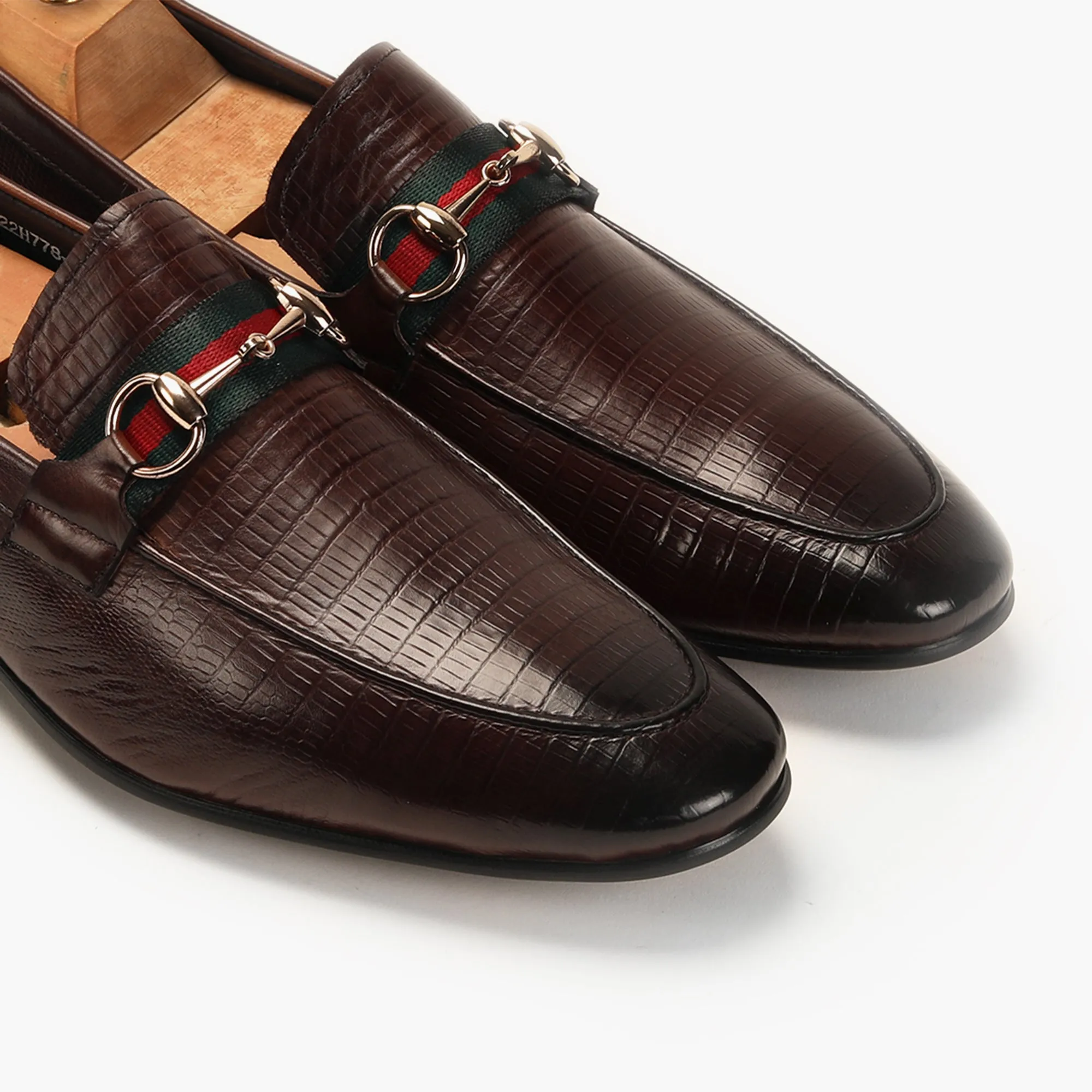 Strap Detail Horsebit Moccasins