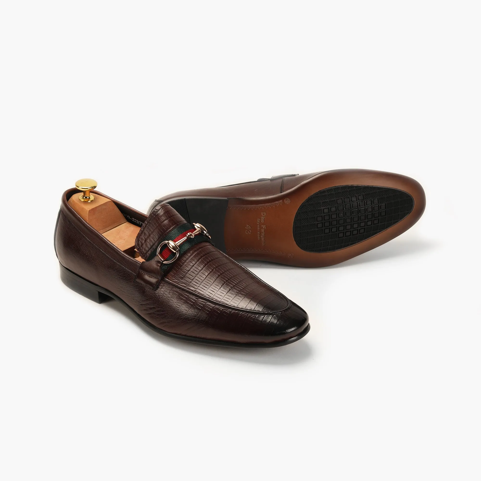 Strap Detail Horsebit Moccasins