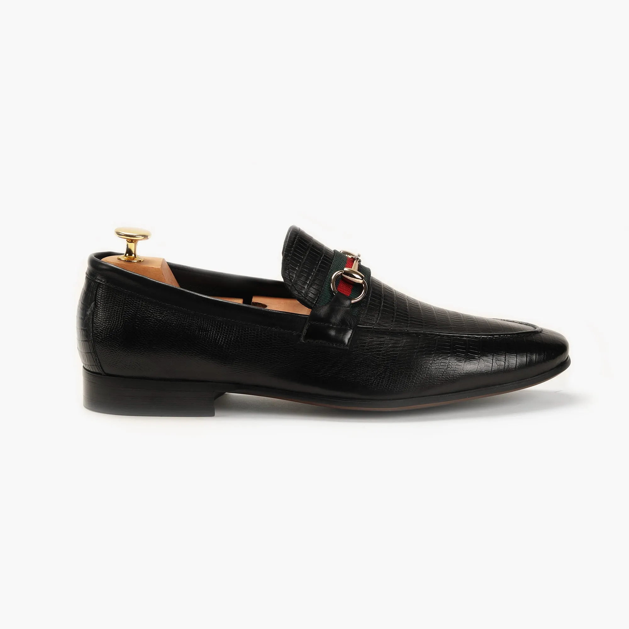 Strap Detail Horsebit Moccasins