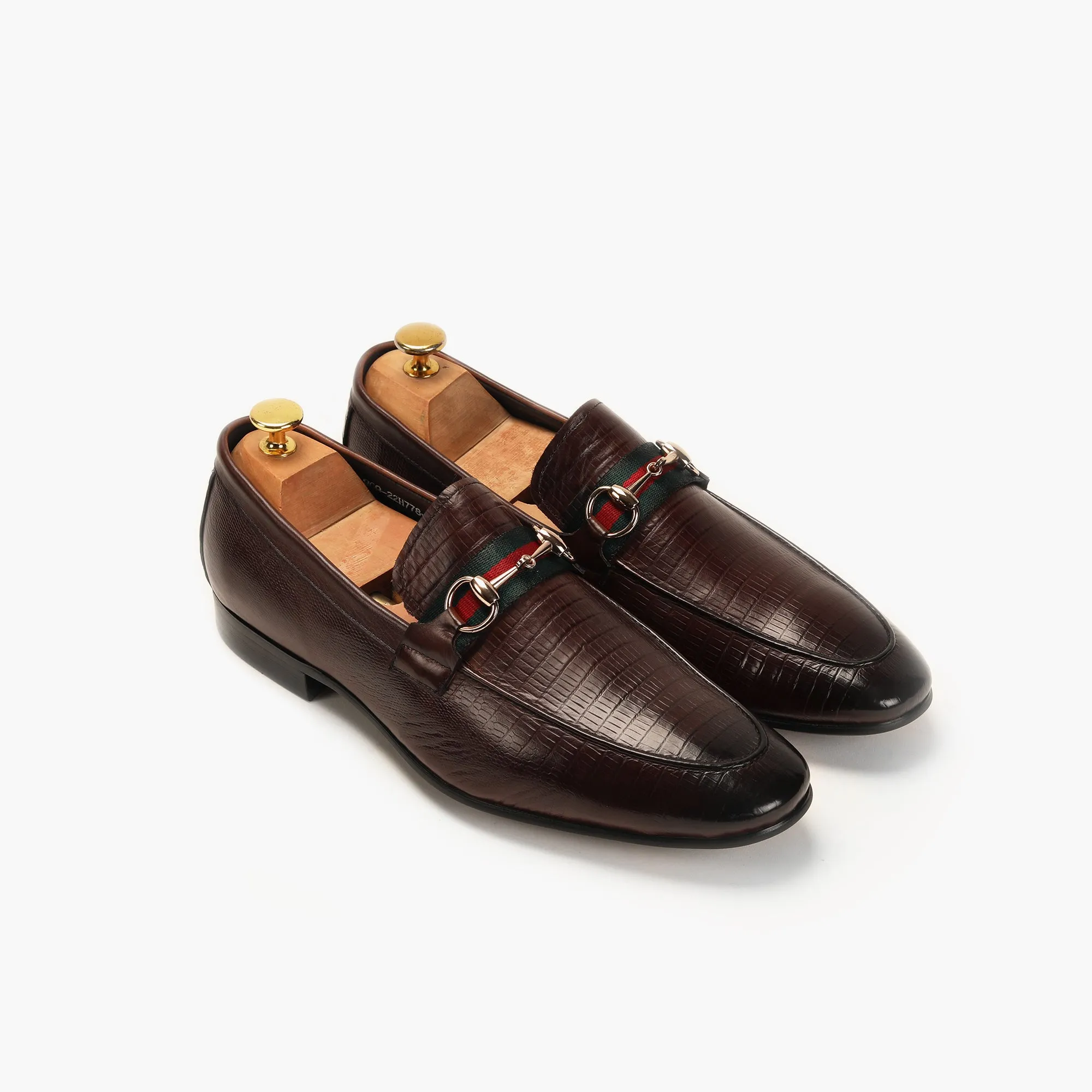 Strap Detail Horsebit Moccasins