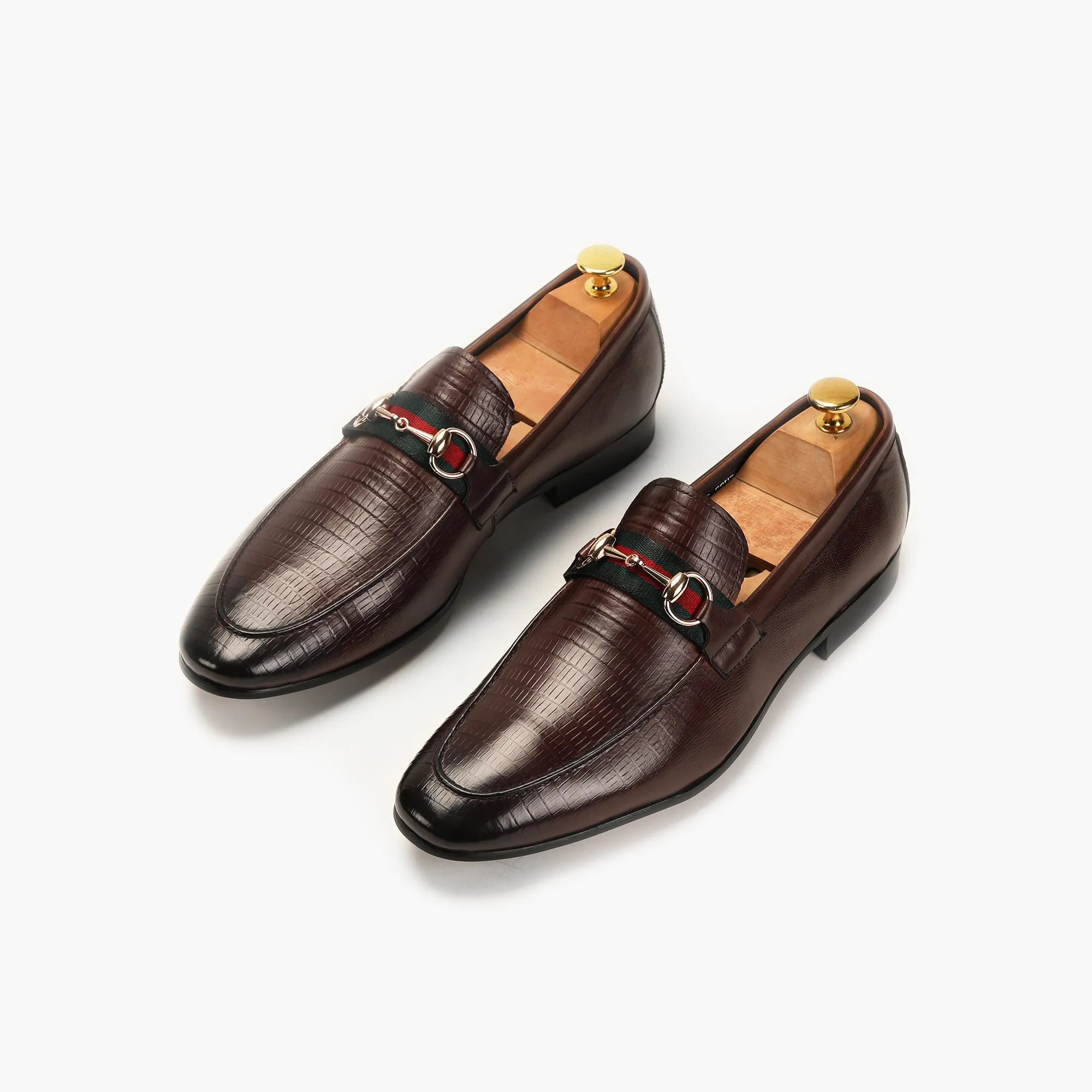 Strap Detail Horsebit Moccasins