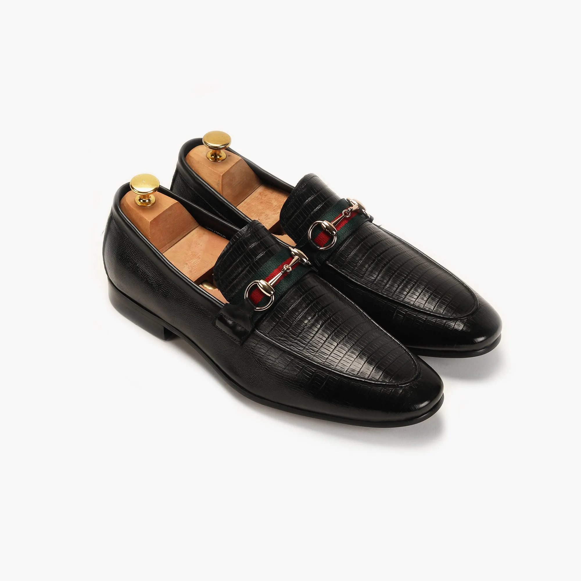 Strap Detail Horsebit Moccasins