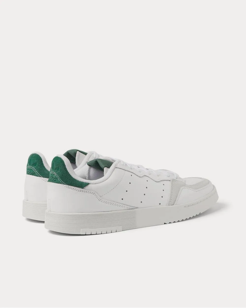 Supercourt Suede-Trimmed Leather  White low top sneakers