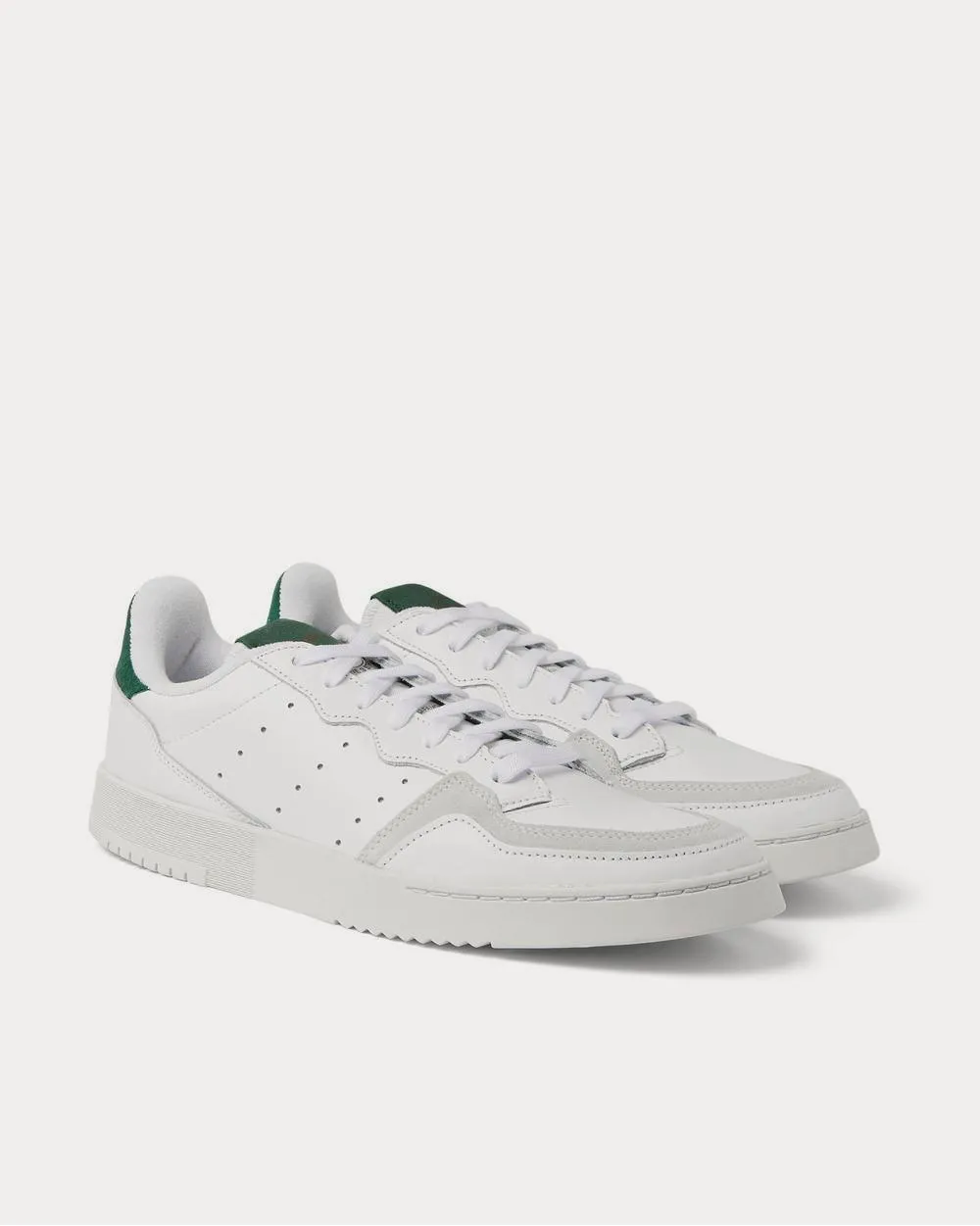 Supercourt Suede-Trimmed Leather  White low top sneakers