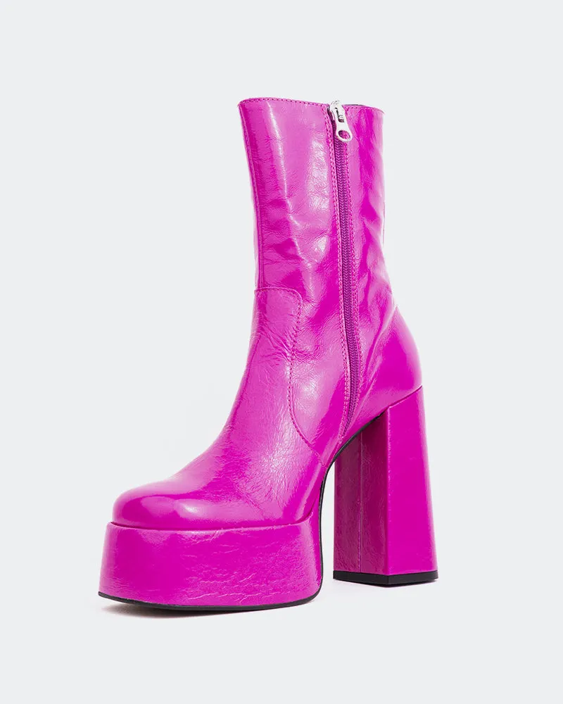 Tate Fuchsia Leather