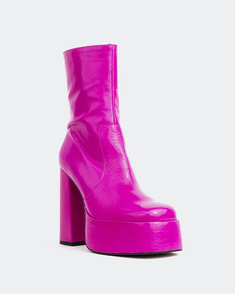Tate Fuchsia Leather