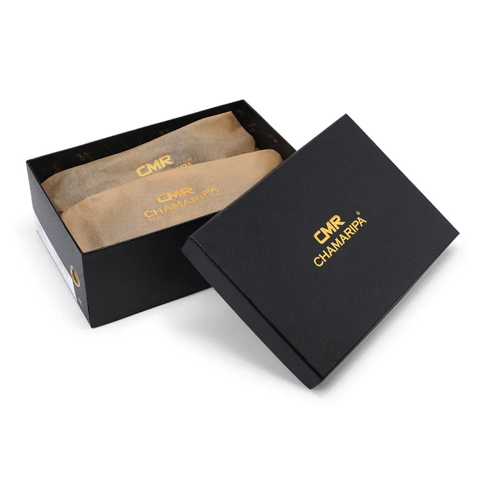 This item only ships to Europe - 6 CM / 2.36 Inches CMR CHAMARIPA Men's Elevator Loafers: Enhance Your Height with Black Leather Casual Loafers