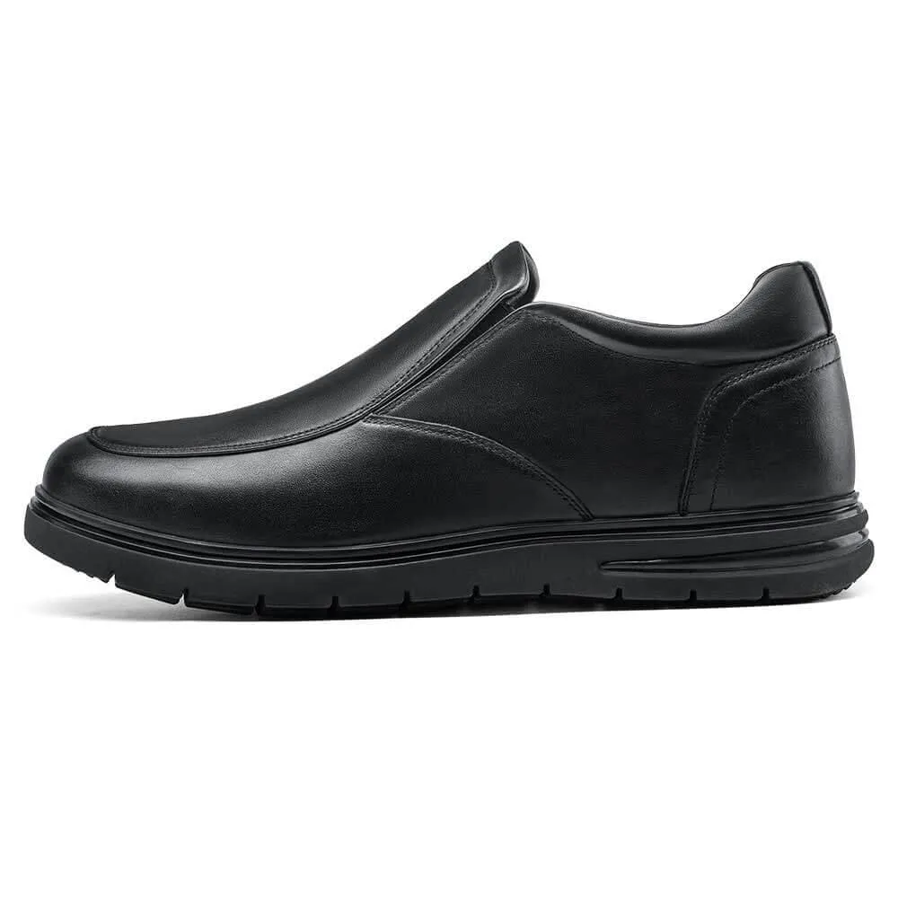 This item only ships to Europe - 6 CM / 2.36 Inches CMR CHAMARIPA Men's Elevator Loafers: Enhance Your Height with Black Leather Casual Loafers