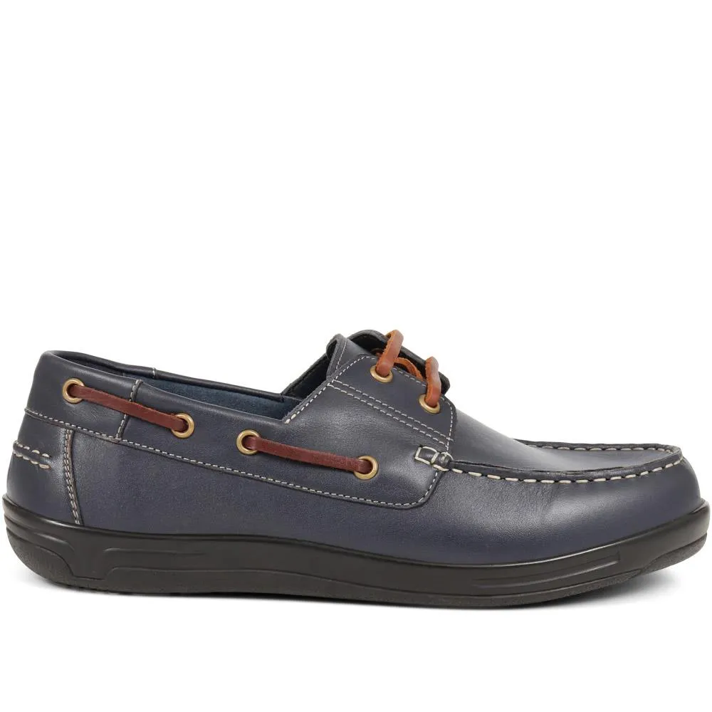 Ultra-wide Leather Moccasins - RICARDO / 323 743