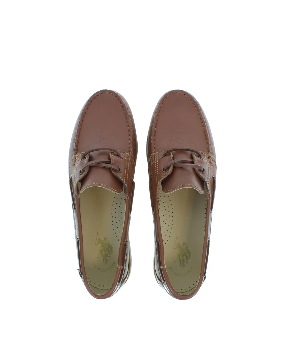 US POLO MENS LEATHER LOAFER