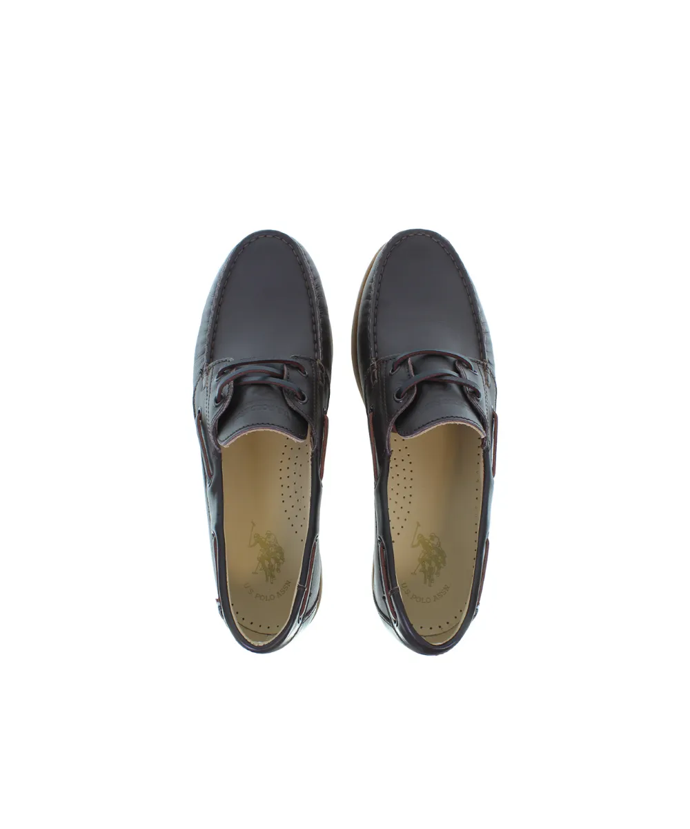 US POLO MENS LEATHER LOAFER