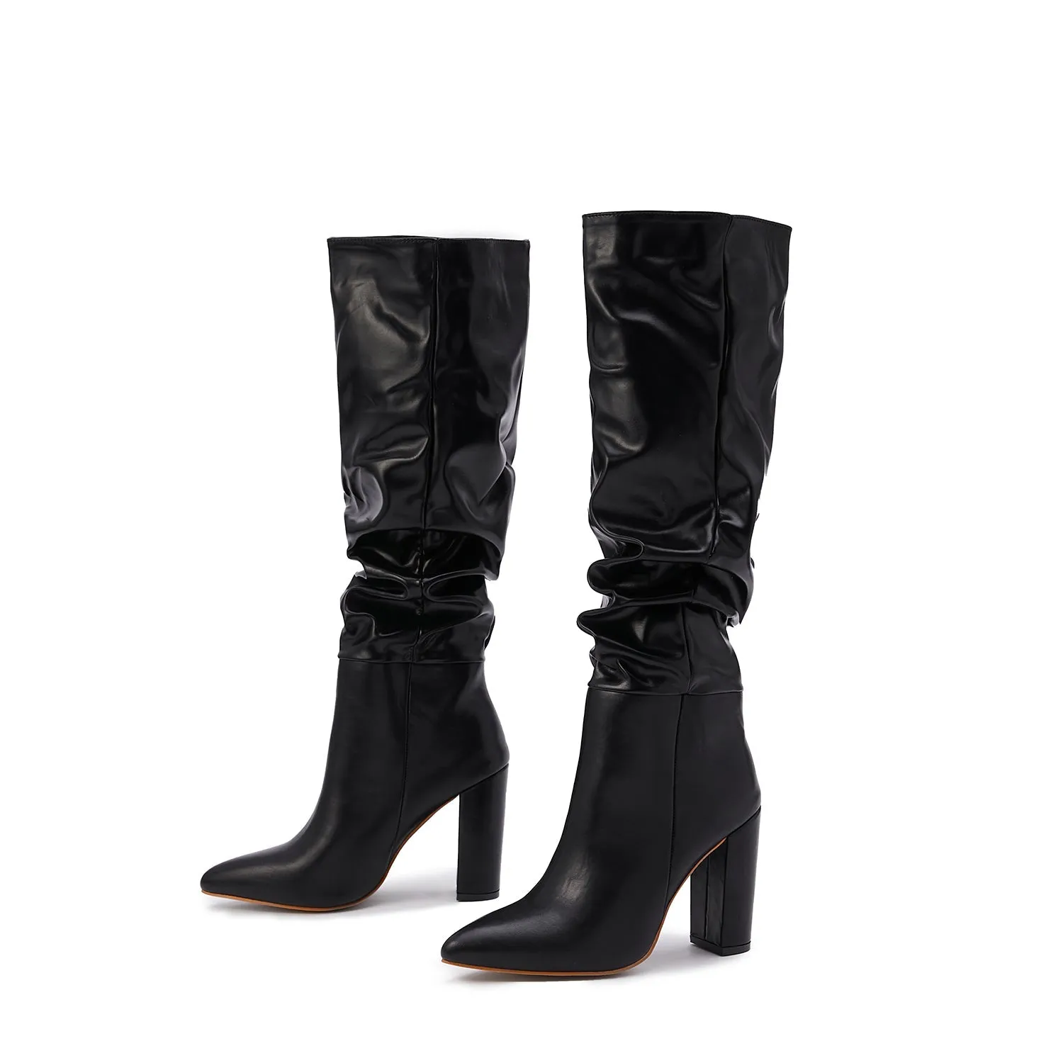 Wastaria Twisted Knee-high Boots