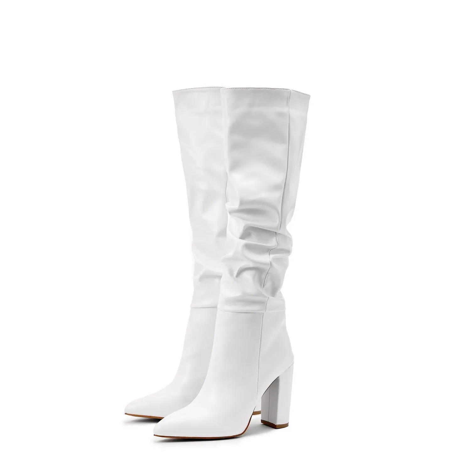 Wastaria Twisted Knee-high Boots