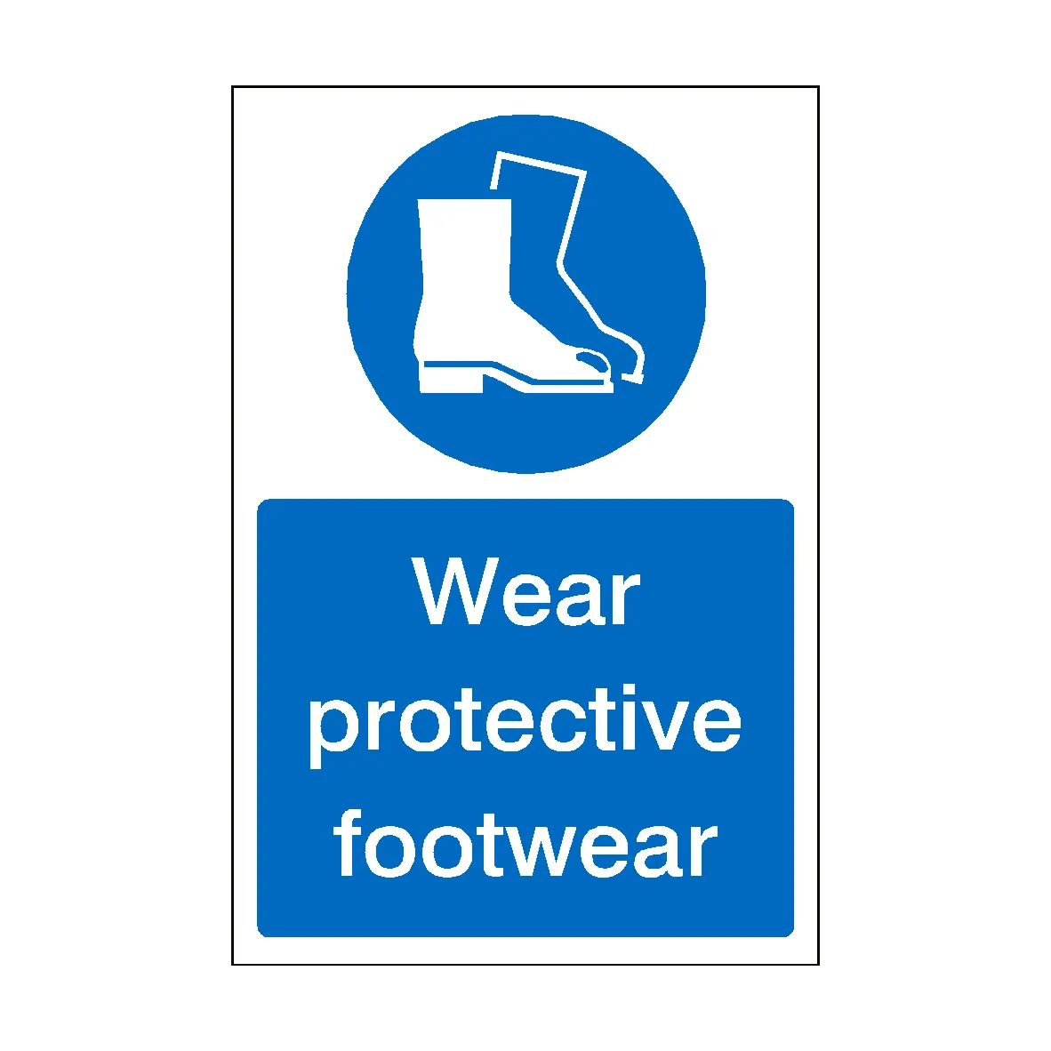Wear Protective Footwear Sticker