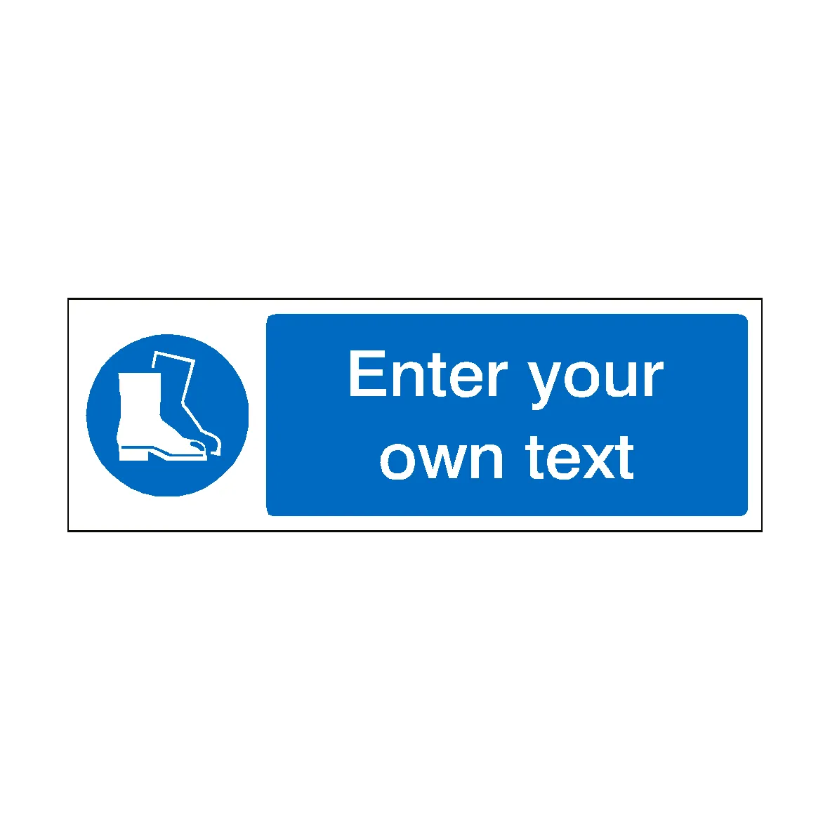 Wear Safety Footwear Custom Sticker