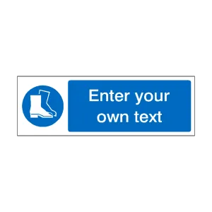 Wear Safety Footwear Custom Sticker