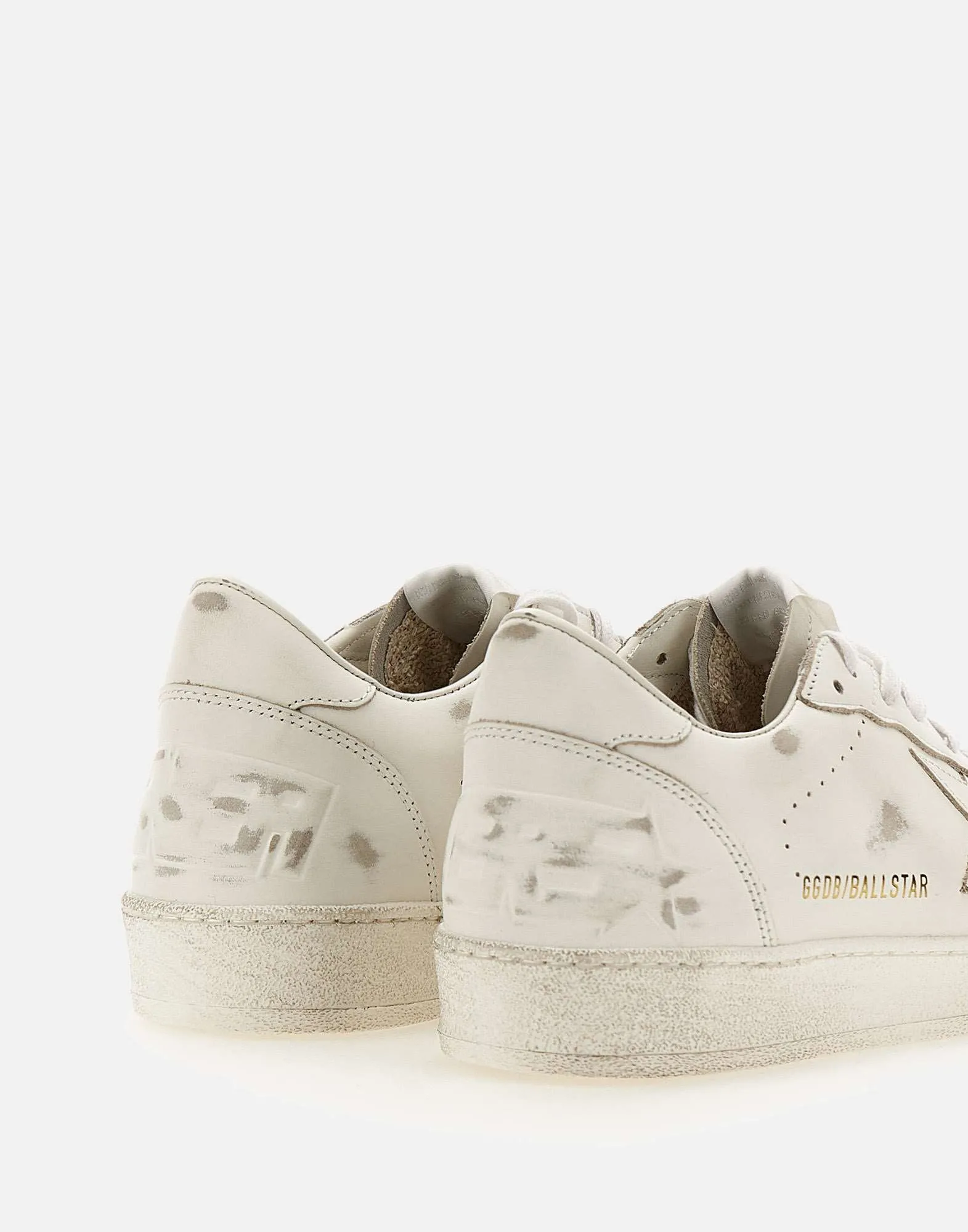 White Leather Ball Star Sneakers