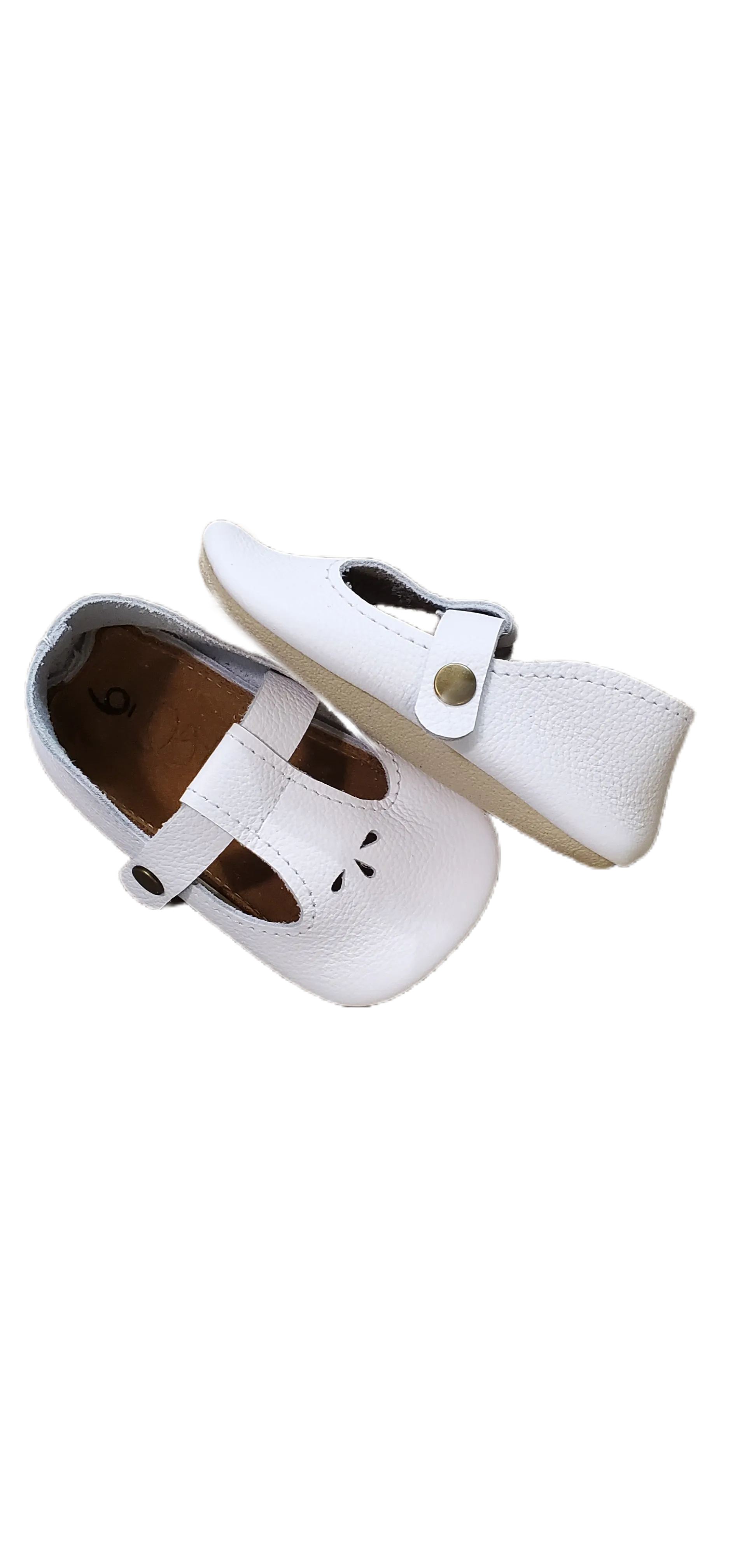 White T-Strap