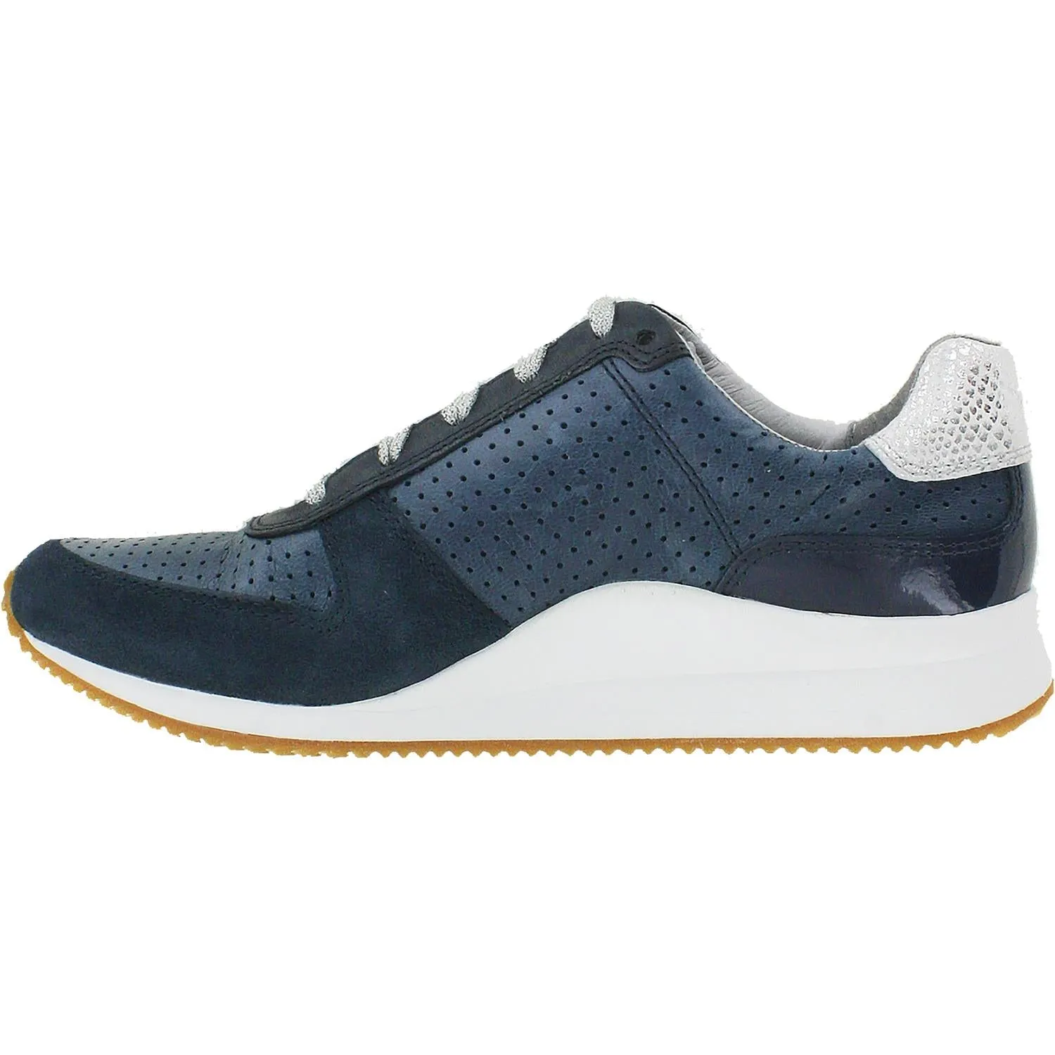 Women's Aetrex Daphne Navy Leather/Suede
