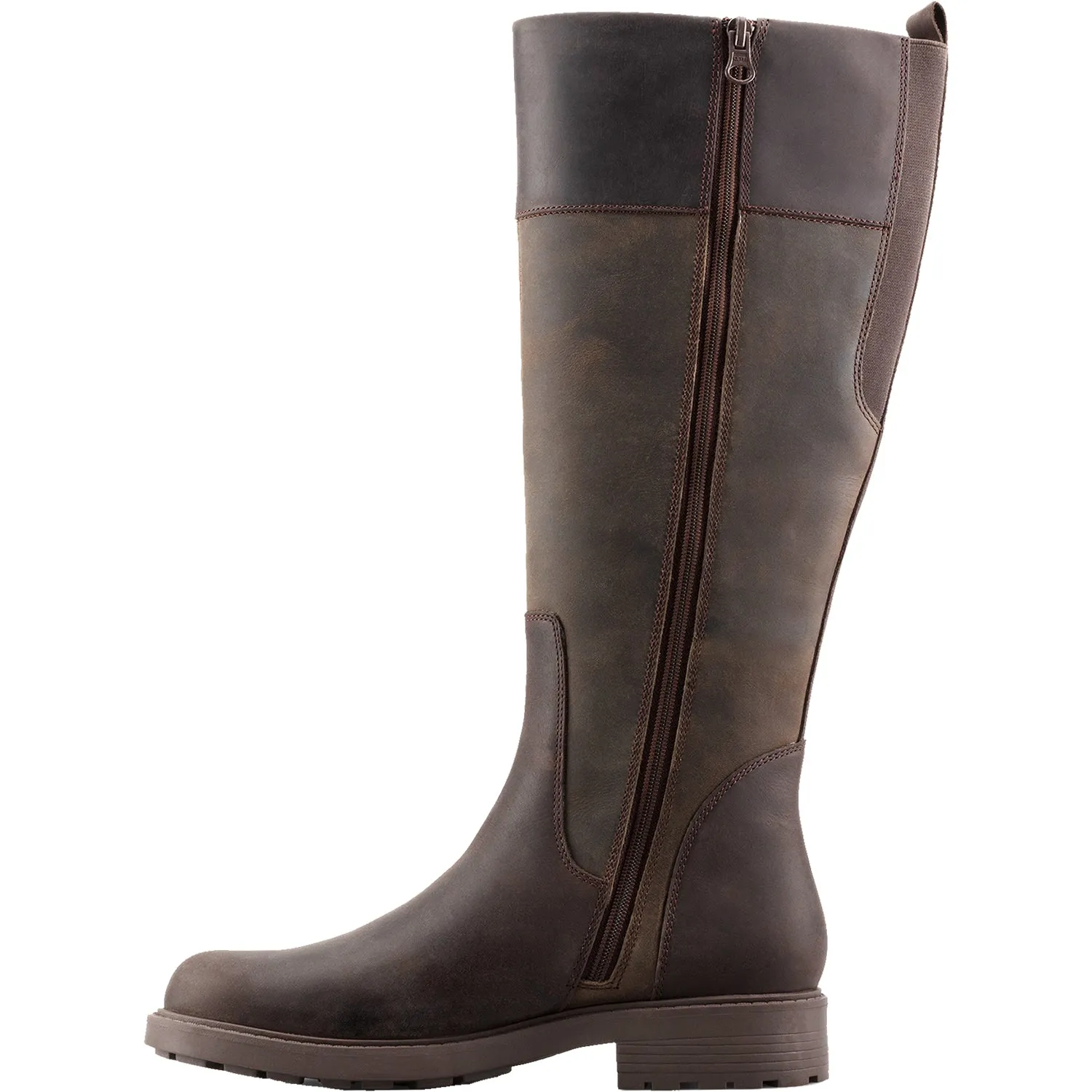 Women's Clarks Orinoco 2 Hi Dark Brown Leather