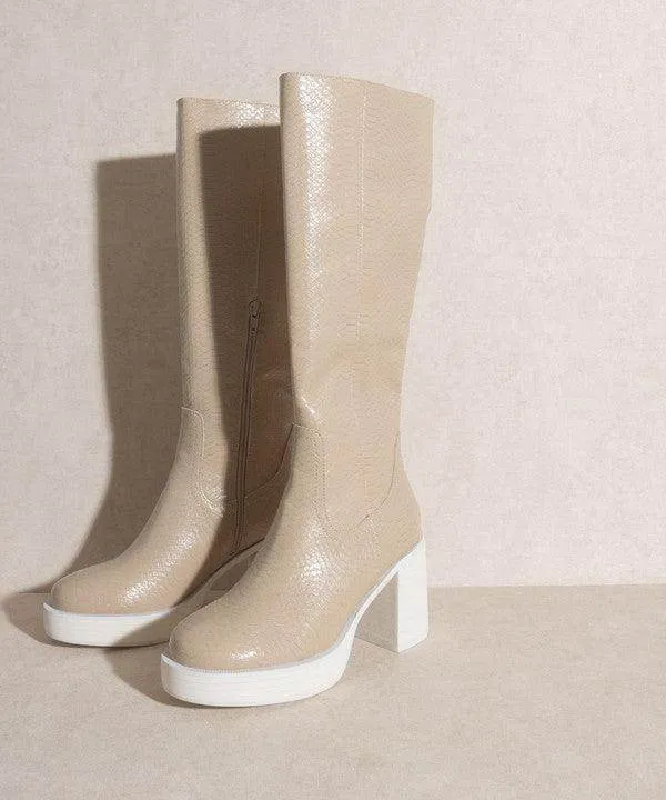 Womens Shoes Style No. Juniper - Platform Knee-High Boots